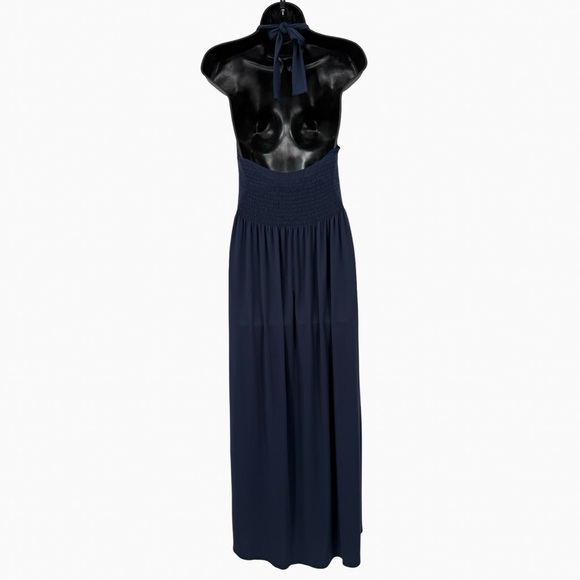 ❎SheBird The Harper Halter Bra Midi Dress in Navy | Size 3 (S/M - 6) - Picture 4 of 9